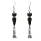 Mominos Fashion Johar Kamal Oxidised Silver-Plated Meenakari Long Necklace Set - Swadesiicart