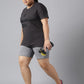 MKH Plus Size Typography Printed Dri-FIT Relaxed Fit Drop-Shoulder Sleeves Gym T-shirt - Swadesiicart