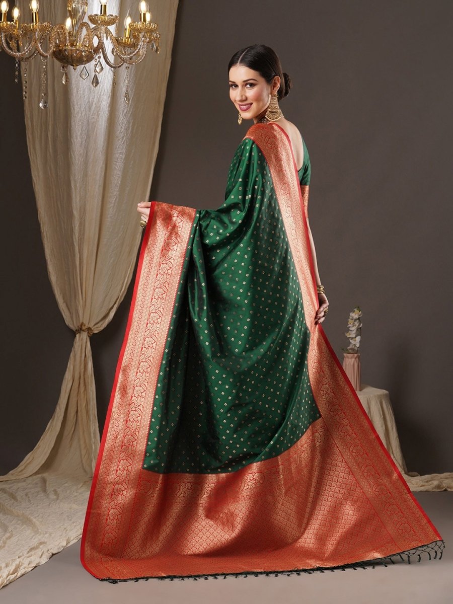 Anouk Zari Silk Blend Banarasi Saree | Swadesiicart