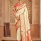 Shree Shyam Fashion Silk Blend Off White Saree
