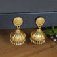 Joban Fashion Women Matte Gold Brass Jhumka | Swadesiicart