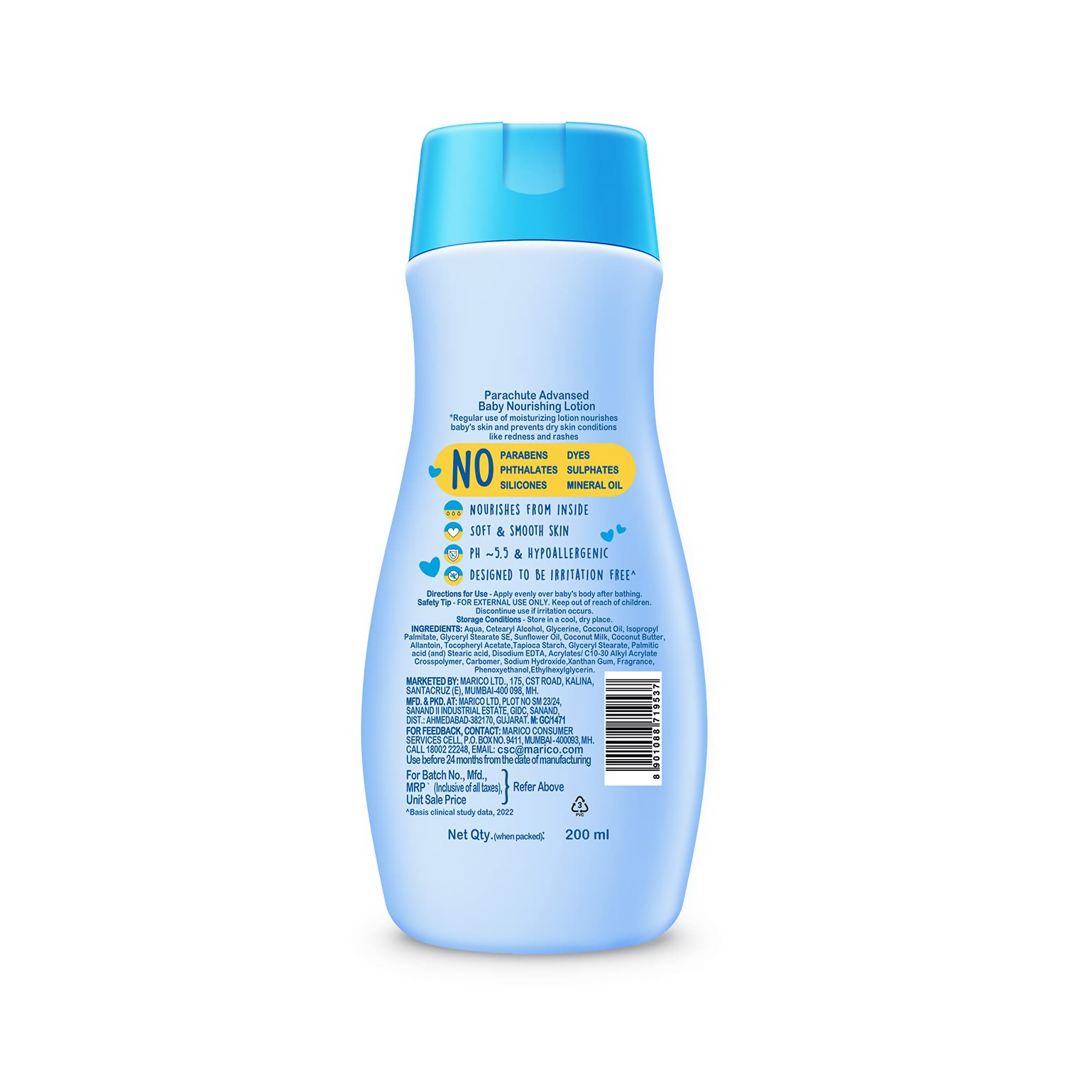 Parachute Advansed Baby Lotion - Swadesiicart