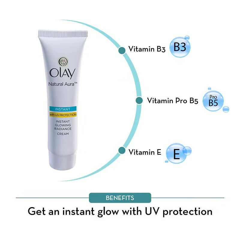 Olay Natural Aura Instant Glowing Radiance Cream - Swadesiicart
