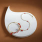 White Red Gold-Polished Kundan-Studded Beaded Nosepin - Ruby Raang | Swadesiicart