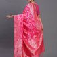 Astita Banarasi Silk Pink Saree | Swadesiicart