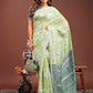 Shree Shyam Fashion Anaya Light Green Linen Cotton Saree