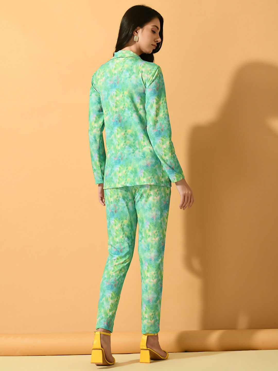 Myshka Women's Multi Printed Coat With Trousers - Swadesiicart