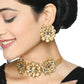 Mominos Fashion Joharkamal Gold-Polished Brass Finish Stone Choker For Women & Girls (Golden) | Swadesiicart