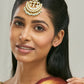 Nuyug 22k Gold Plated Crescent Maang Tikka | Swadesiicart