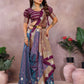 Aastha Fashion Purple Silk Sarees Weaving Saree