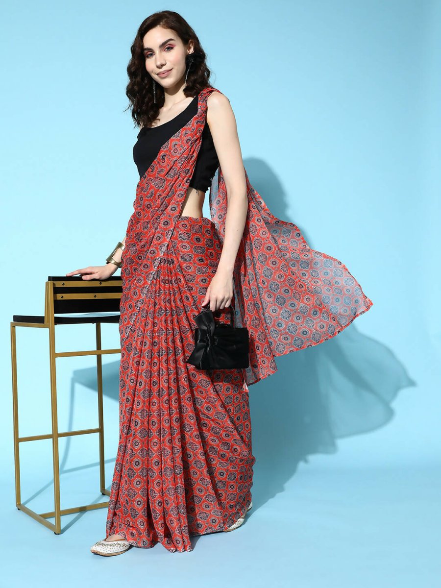 Ahalyaa Women's Traditional wear Saree - Mustard | Swadesiicart