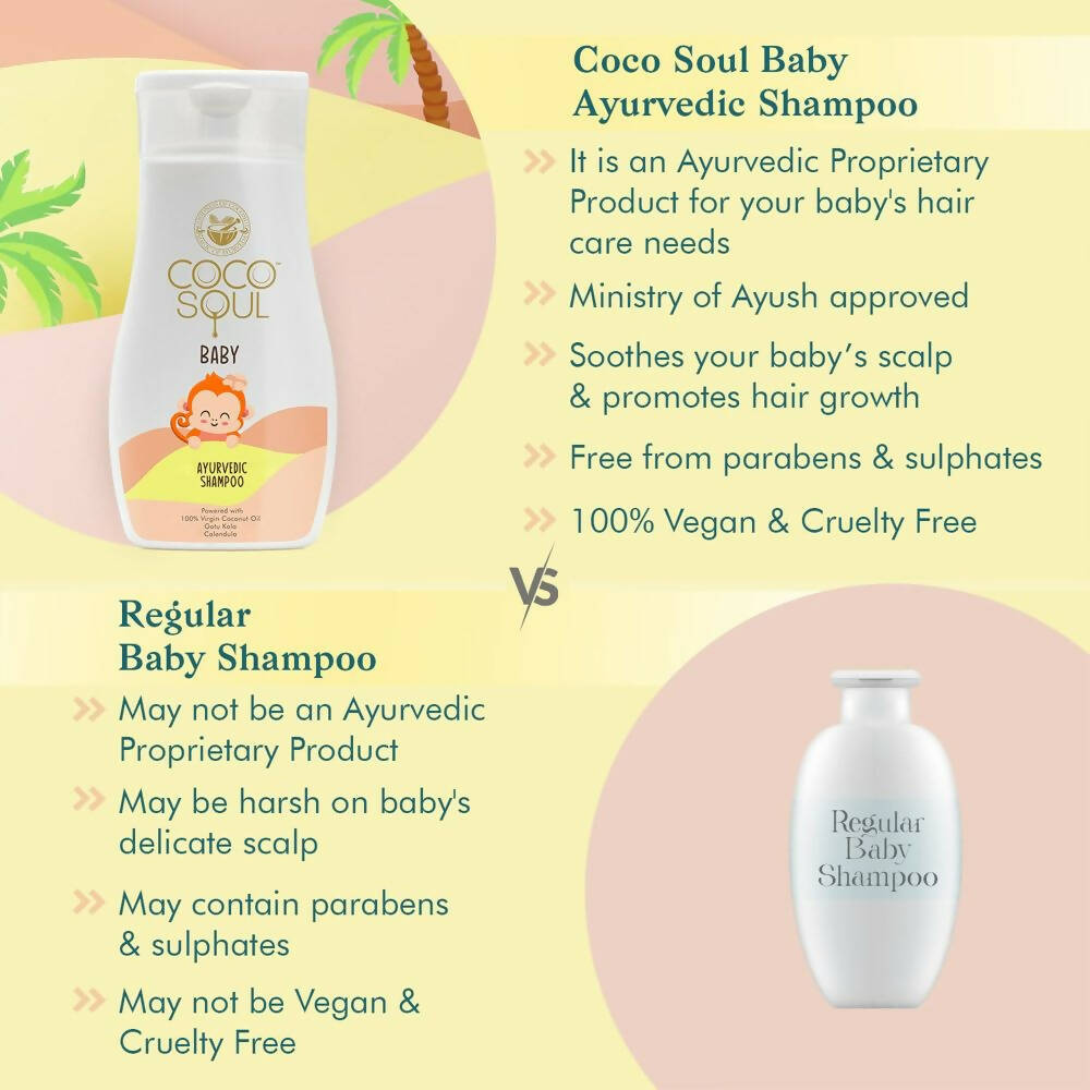 Coco Soul Baby Ayurvedic Shampoo - Swadesiicart