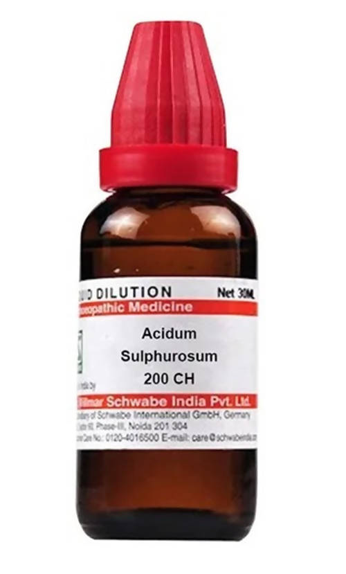 Dr. Willmar Schwabe India Acidum Sulphurosum Dilution | Swadesiicart