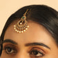 Nuyug 18K Gold Plated Ethereal Pearl Drops Maang Tikka | Swadesiicart