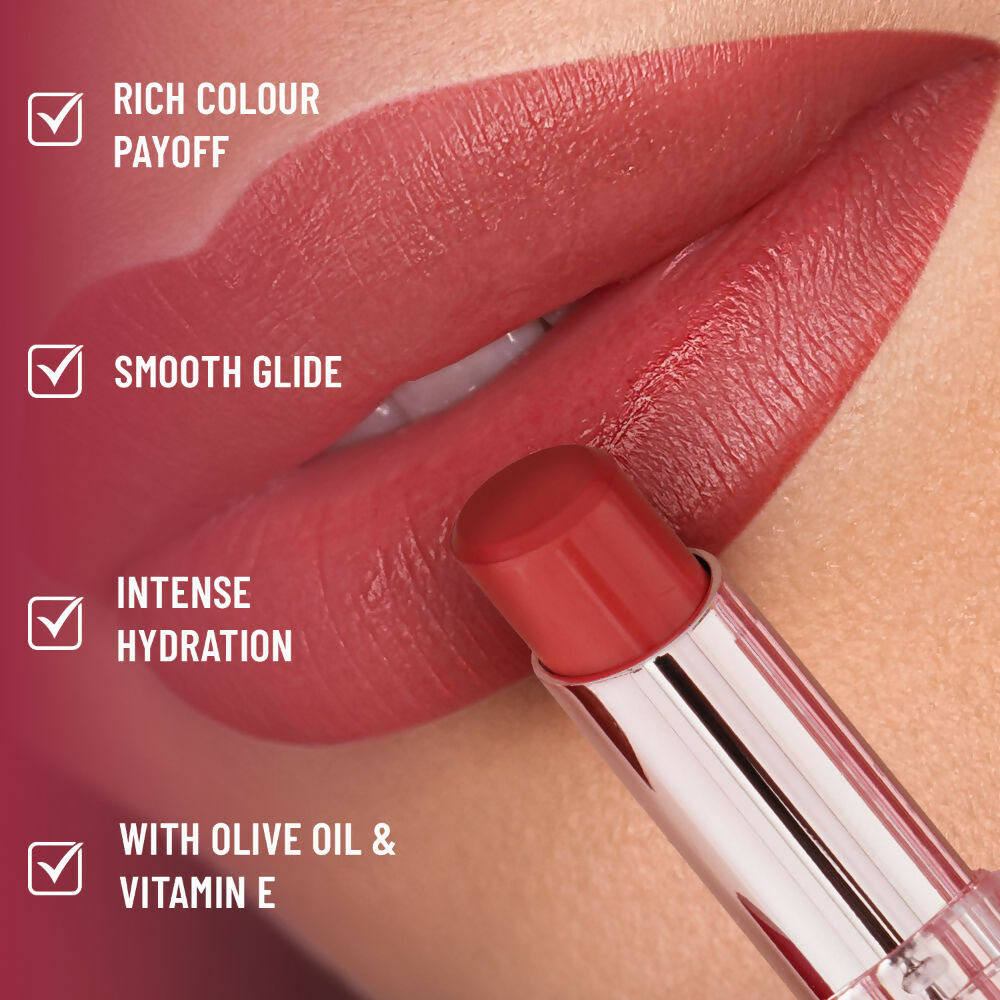 Swiss Beauty High Shine Finish Smooth Glide Pure Lustre Lipstick - 12 Mad Maroon | Swadesiicart