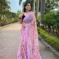 Vamsee Snehalata Pink Shimmer Silk Saree - Swadesiicart