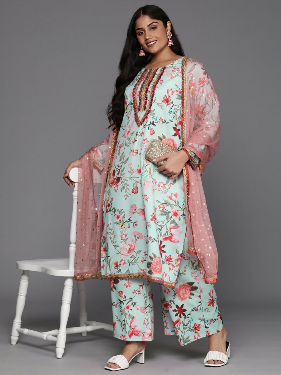 Ahalyaa Women's Traditional wear Kurta Set - Multi Color | Swadesiicart