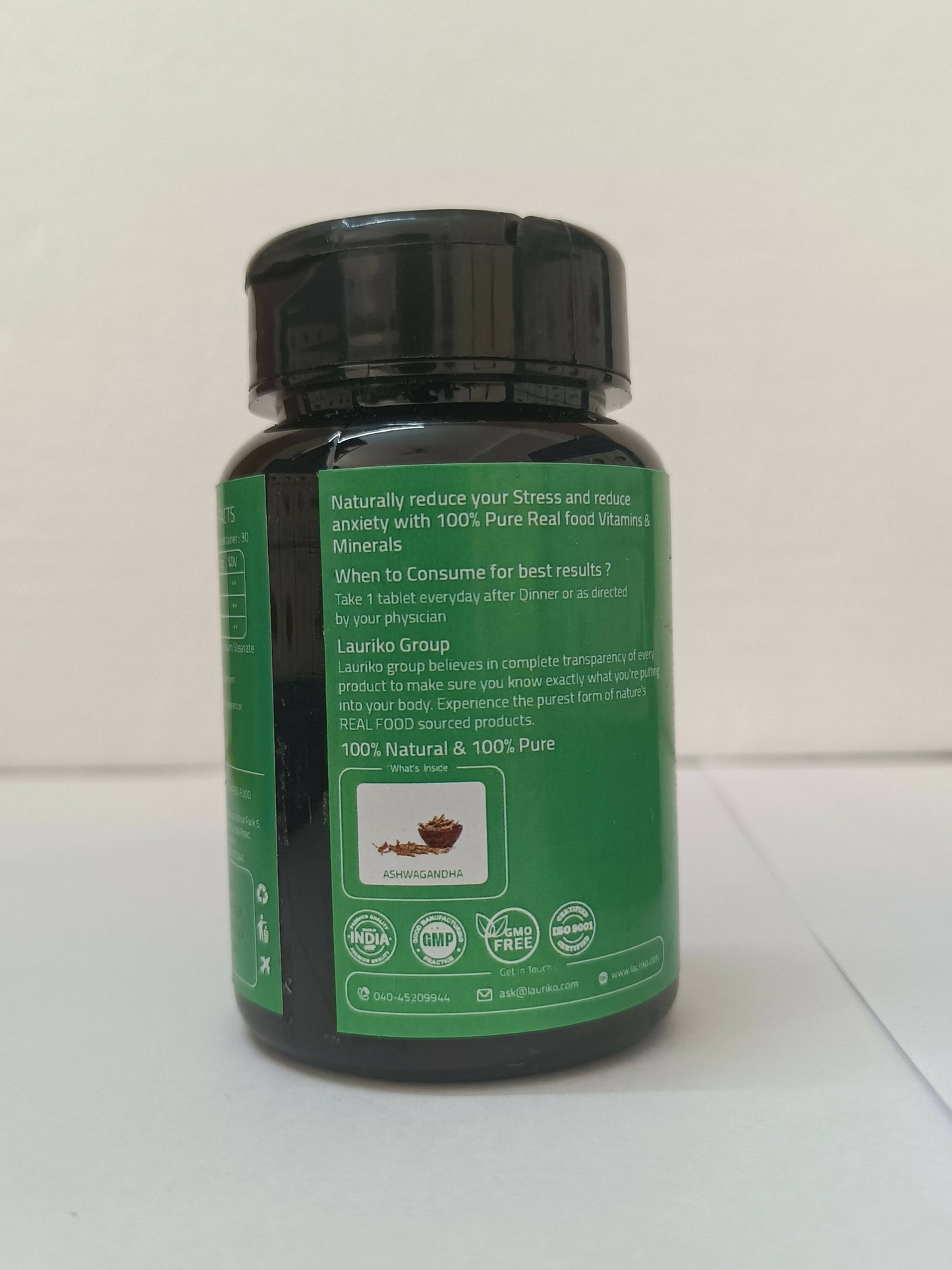 Laurik Ashwagandha Tablets With 5% Withanolides Ashwagandha For Natural Vitality For Men & Women | Swadesiicart