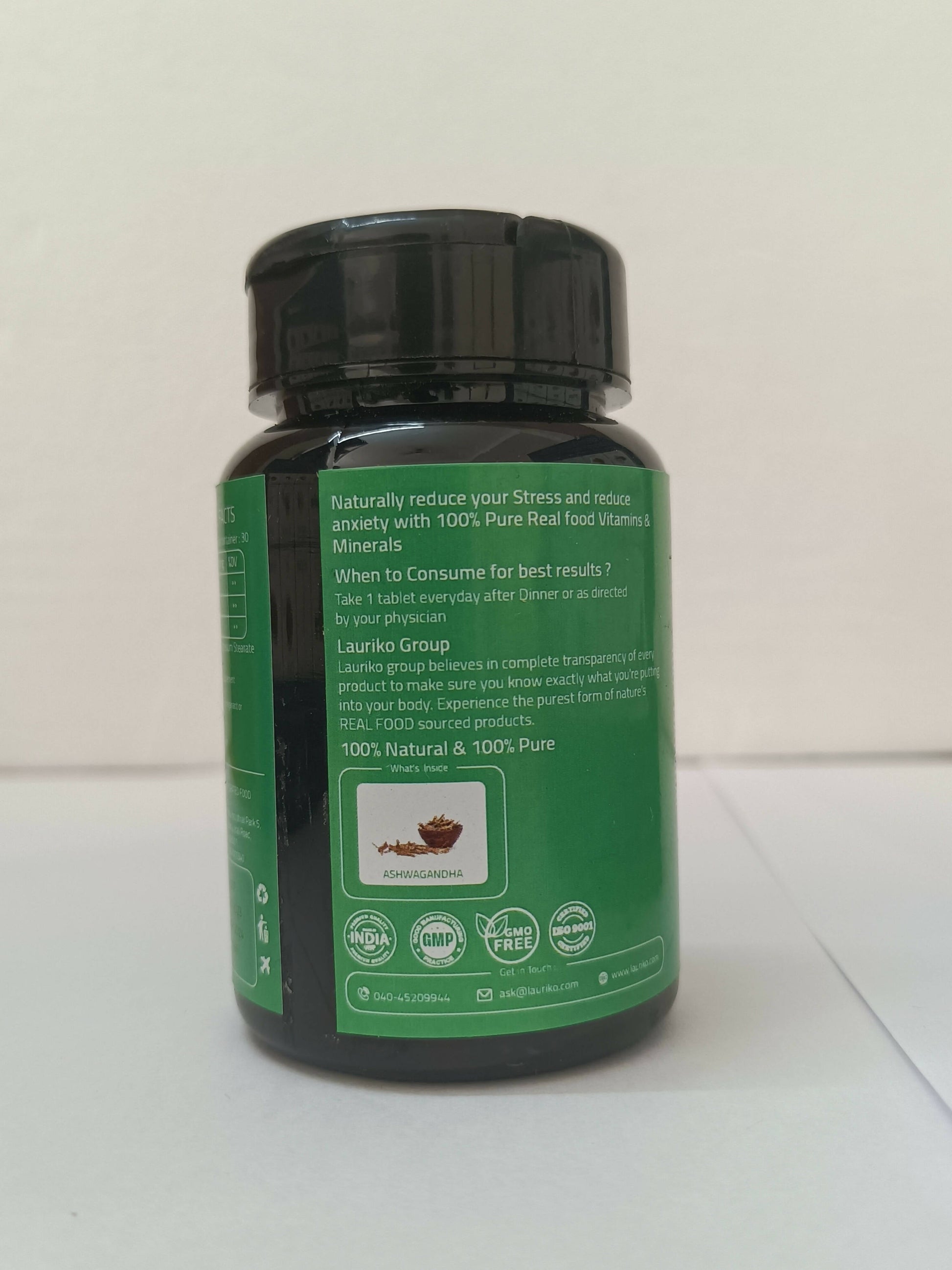 Laurik Ashwagandha Tablets With 5% Withanolides Ashwagandha For Natural Vitality For Men & Women | Swadesiicart