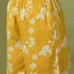 Myshka Women's Yellow Printed Cotton Round Neck Party Tunic With Trousers Co-ord set - Swadesiicart