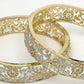 NVR Women's Set of 2 Gold-Polished American Diamond Emblished Handcrafted Bangles - Swadesiicart