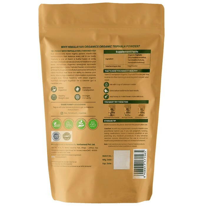 Himalayan Organics Triphala Powder | Swadesiicart