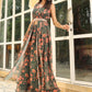Janasya Green Georgette Floral Kurta & Bottom | Swadesiicart