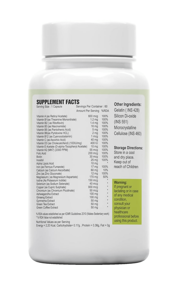 Alpspure Nutra Multivitamin Capsules | Swadesiicart