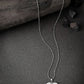 NVR Men Silver Plated Heart Shaped Pendent With Picture Frame And Chain | Swadesiicart
