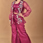 Morchari Women Hand Embroidery Crop Top-Magenta - Swadesiicart