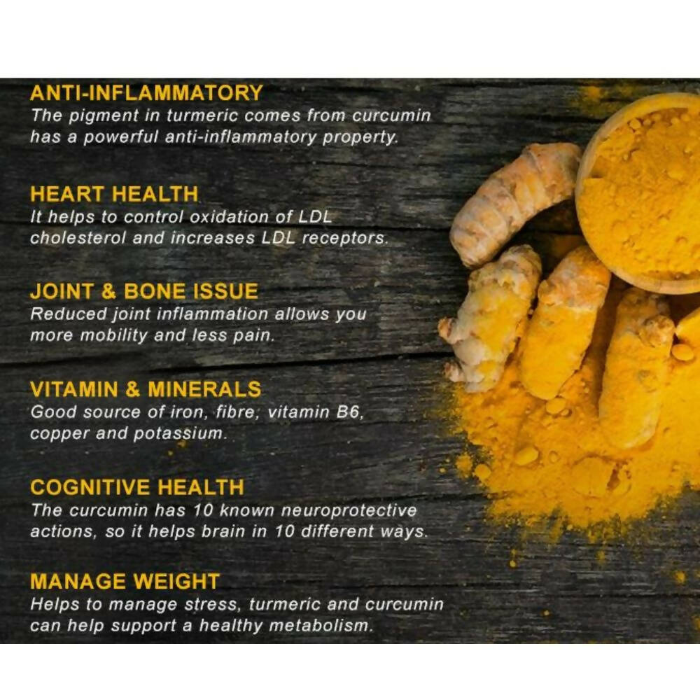 Etheric Wild Kasturi Turmeric Powder for Skin Care & Whitening - Swadesiicart