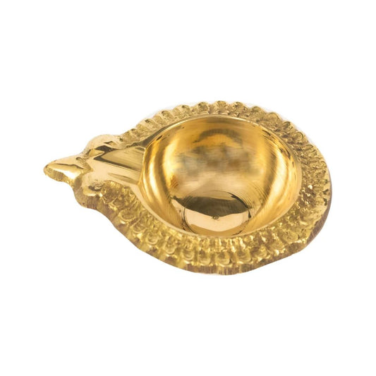 Spillbox Gold Toned Laksmi Kuber Diya Pooja Essentials | Swadesiicart