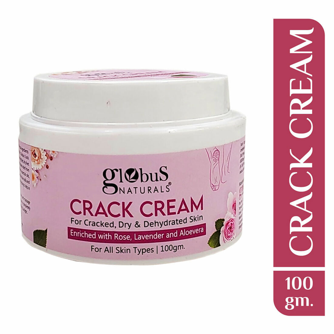 Globus Naturals Crack Cream Rose | Swadesiicart