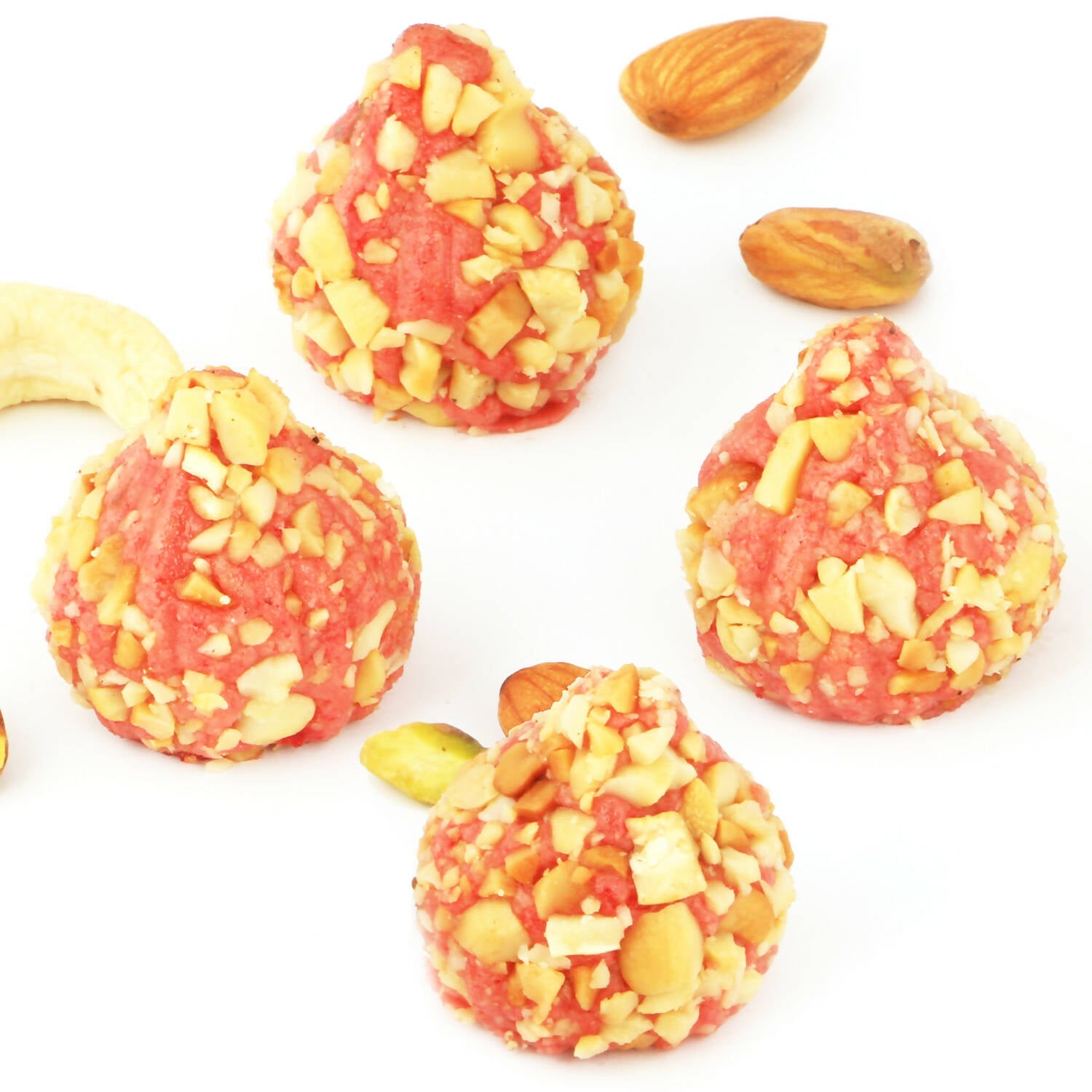 Ghasitaram Roasted Cashew Strawberry Modaks | Swadesiicart