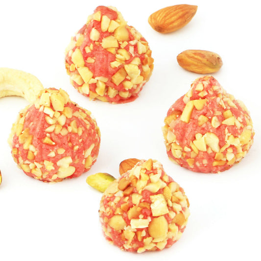 Ghasitaram Roasted Cashew Strawberry Modaks | Swadesiicart