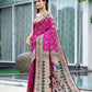 Vishnu Weaves Women's Pink Paithani Patola Silk Zari Woven Saree with Unstitched Blouse - Swadesiicart