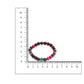 Red Carnelian, Lapis Lazuli, Amethyst and Green Avanturine Multicoloured Black Toned crystal bracelet - Ruby Raang | Swadesiicart