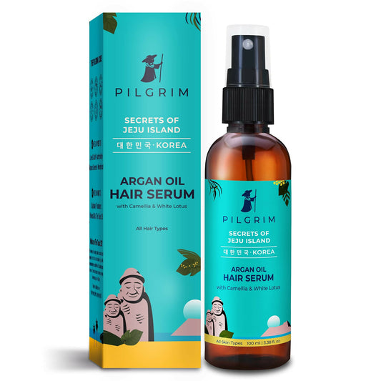 Pilgrim Argan Oil Hair Serum For Dry Frizzy Hair, Hair Smoothing & Soft Hair - Pilgrim