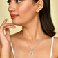 VOJ Women Beads Stainless Steel Sliver-Plated Chain with Heart-Shape Pendant - VOJ (Valley Of Jewellery)