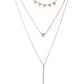 NVR Women's 3 Layered Gold-Polished Minimal Layered Necklace | Swadesiicart