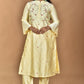 Morchari Women And Hand Embroidery Co-Ord Set-Lemon- Yellow - Swadesiicart