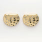 NVR Women Gold-Polished Contemporary Studs Earrings - Swadesiicart