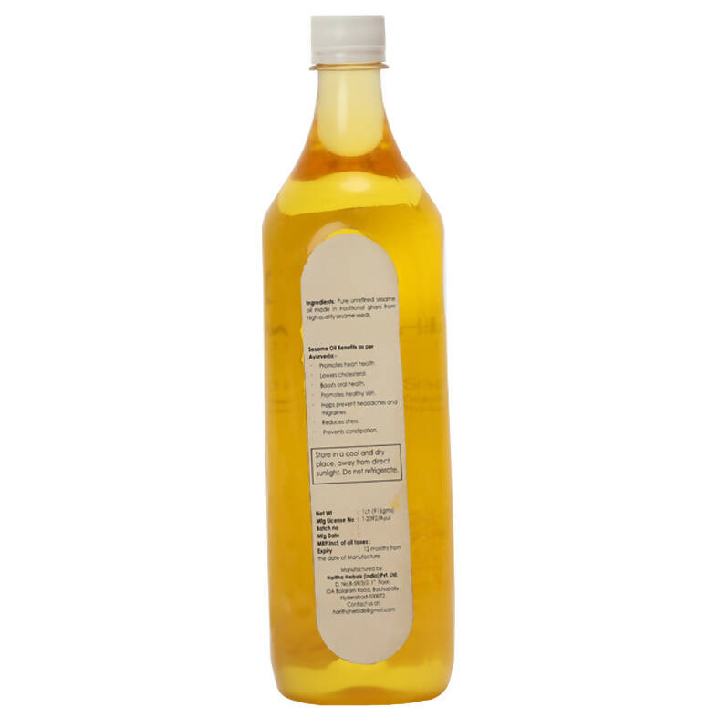 Haritha Herbals Sesame Cold-Pressed Oil - Swadesiicart