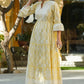 Juniper Women's Lemon Yellow Printed Teired Dress | Swadesiicart