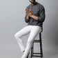Even Apparels Grey Color Pure Cotton Men's Kurta With Side Placket (SLD1202) | Swadesiicart