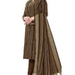 Brown Cotton Jacquard Woven Unstitched Dress Material - Tanvi