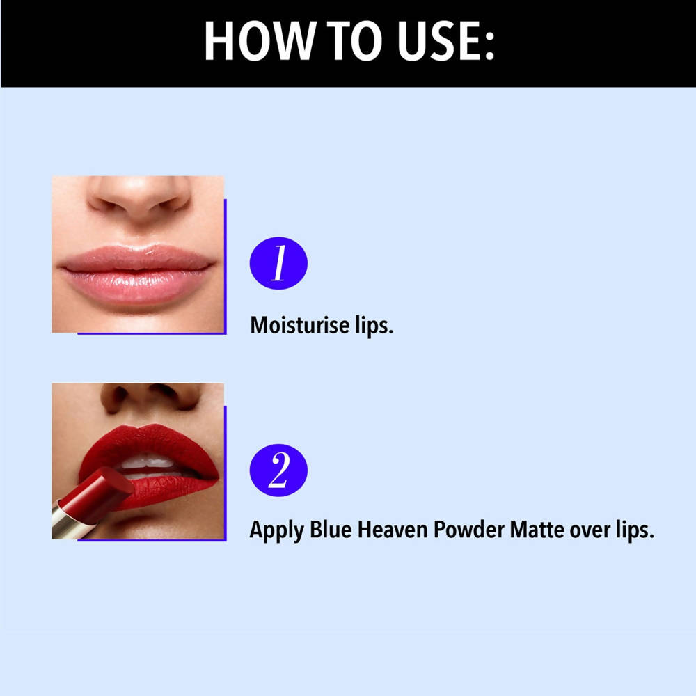 Blue Heaven Powder Matte Lipstick Brick Beauty