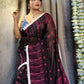 Exclusive Collection Beautiful Black Jaal Jamdani Saree - Swadesiicart