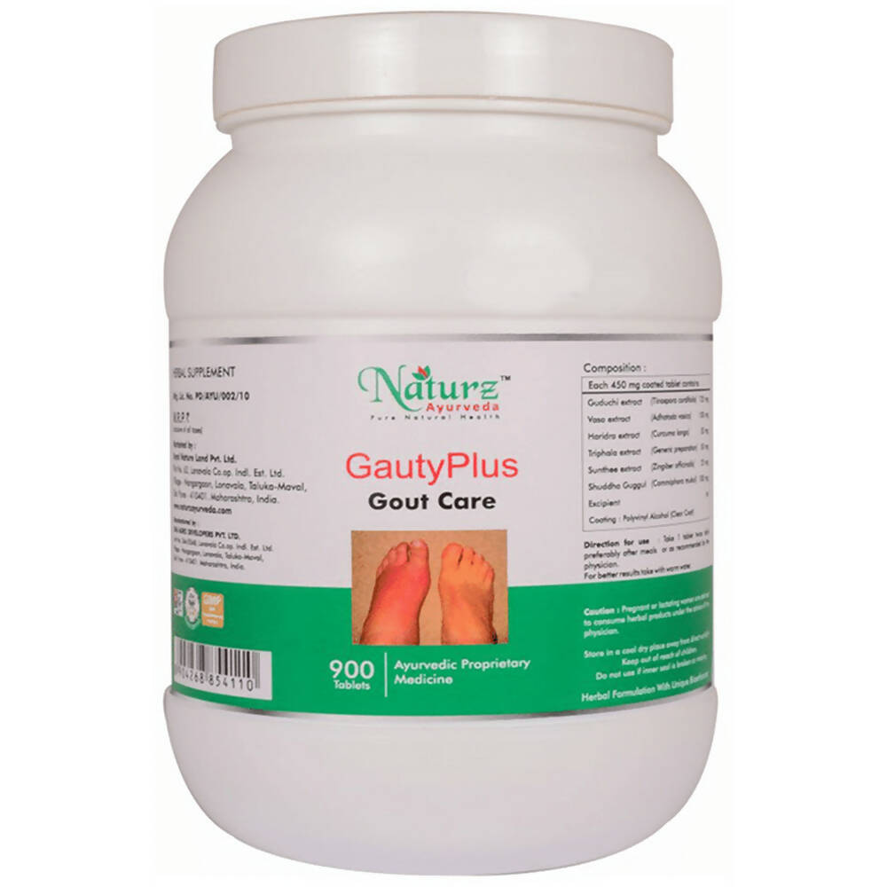 Naturz Ayurveda Gauty Plus Gout Care Tablets | Swadesiicart