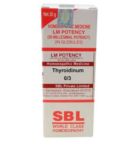 SBL Homeopathy Thyroidinum Globules | Swadesiicart